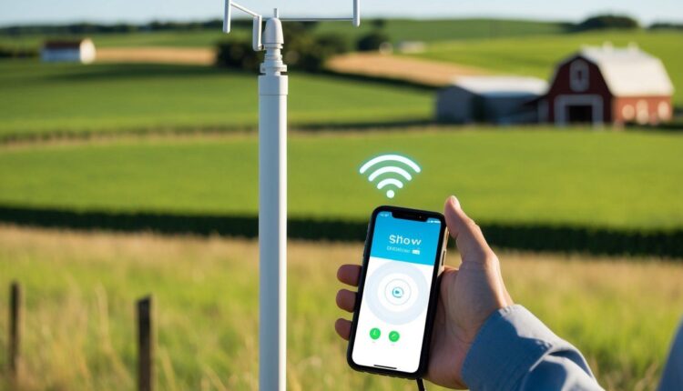 Altura de antena para celular rural