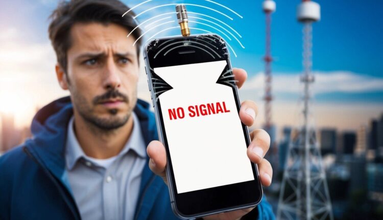Antena celular quebrou