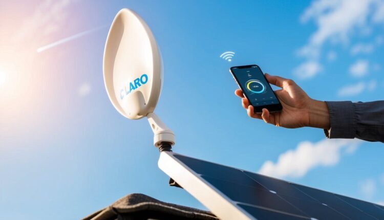 Como apontar antena Claro com celular?
