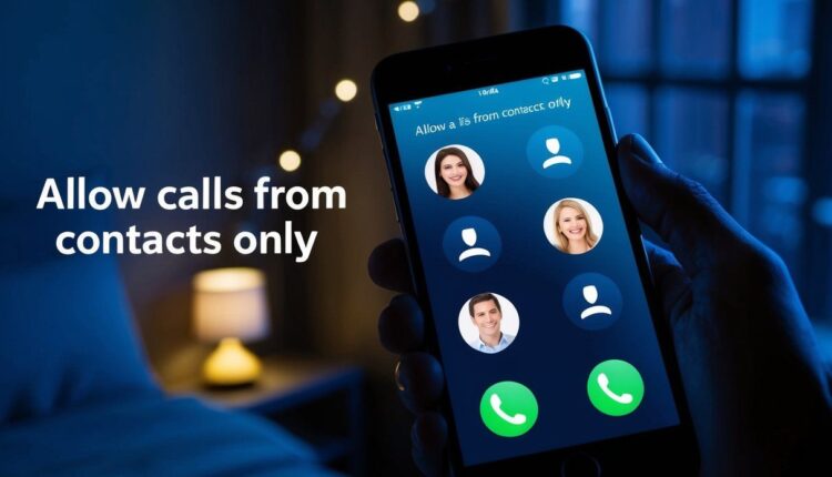Como permitir chamadas somente de contatos no celular?