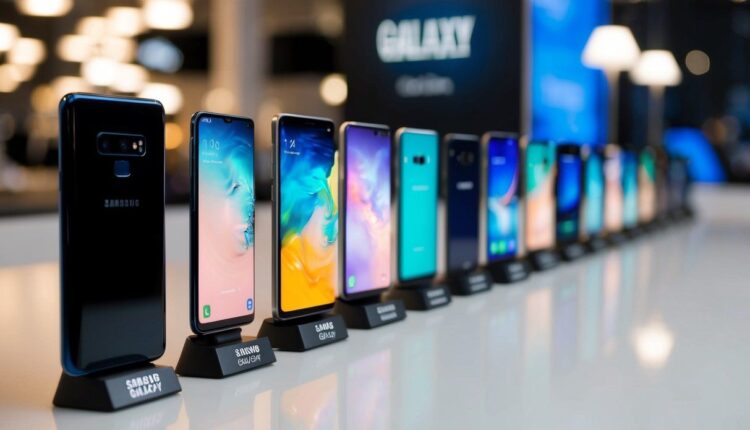 Qual a ordem de linha da Samsung celular?