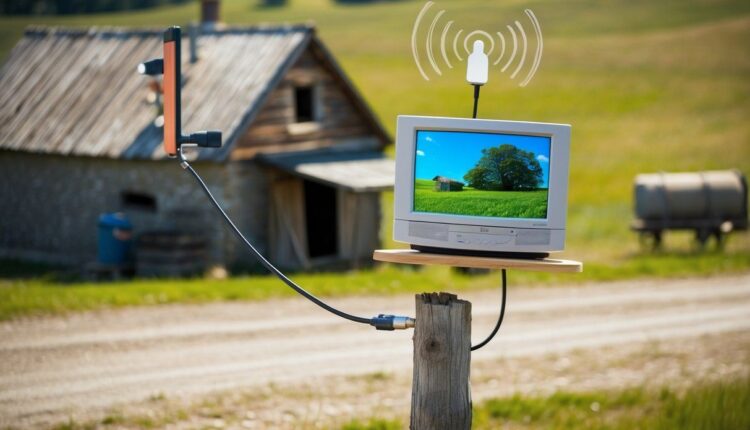 Antena de celular rural serve para TV digital
