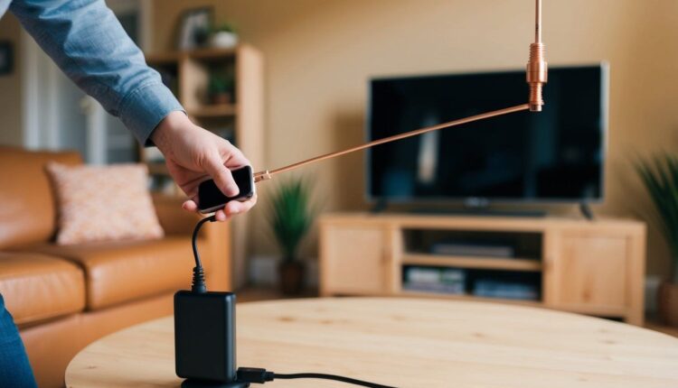Antena digital feita com carregador de celular funciona