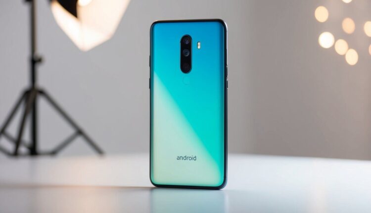 Celular Android com design premium e elegante