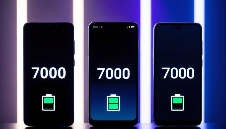 Qual celular tem bateria 7000 mAh?