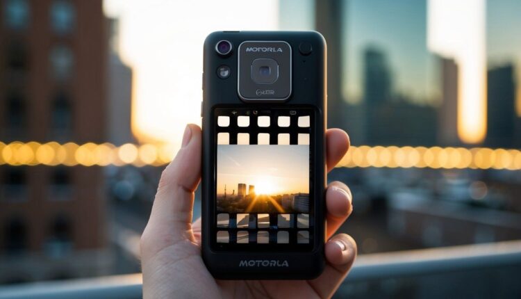 Qual o Motorola que levanta a câmera?