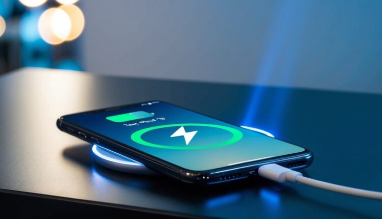 Smartphone Android com carregamento rápido