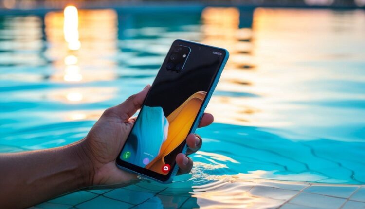Smartphone Android resistente à água