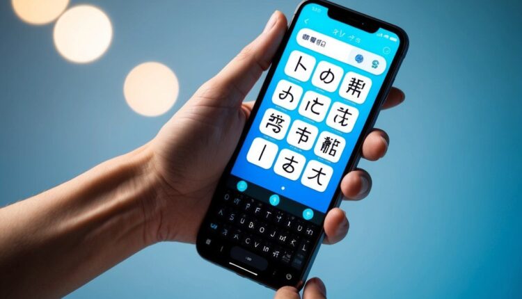 Teclado japonês para celular