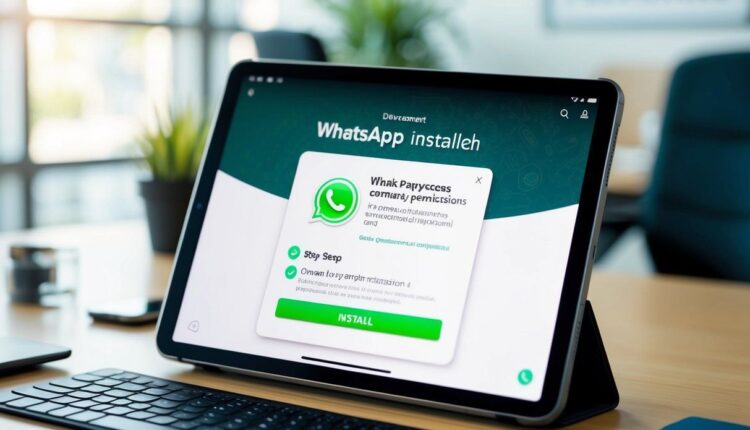 Como colocar WhatsApp no tablet do governo?