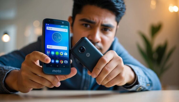 Como resetar o moto G travado?