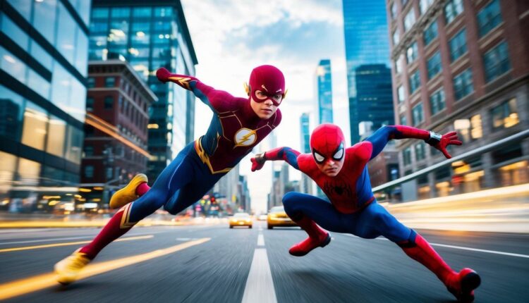 Kid Flash Vs. Homem-Aranha: A Corrida Do Século!