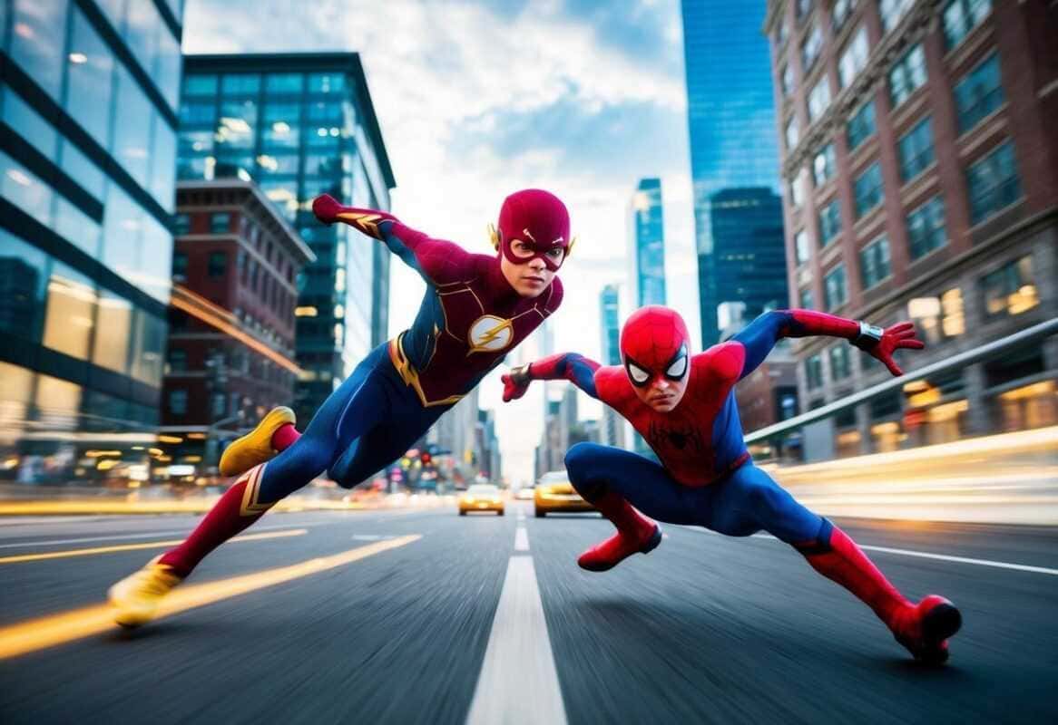 Kid Flash Vs. Homem-Aranha: A Corrida Do Século!