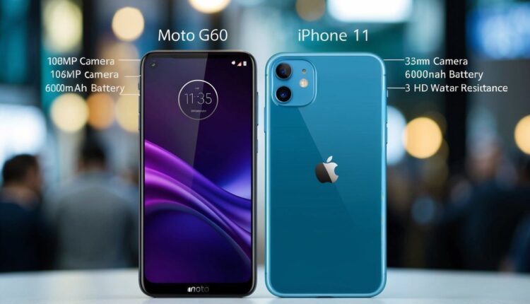 Moto G60 vs iPhone 11