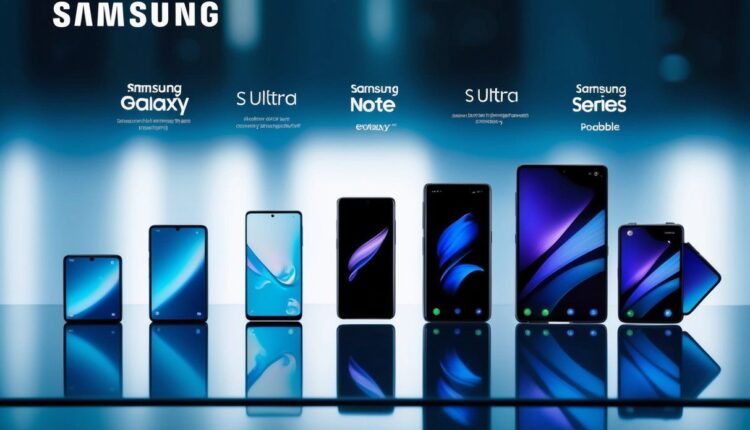 Qual a ordem de linha da Samsung?