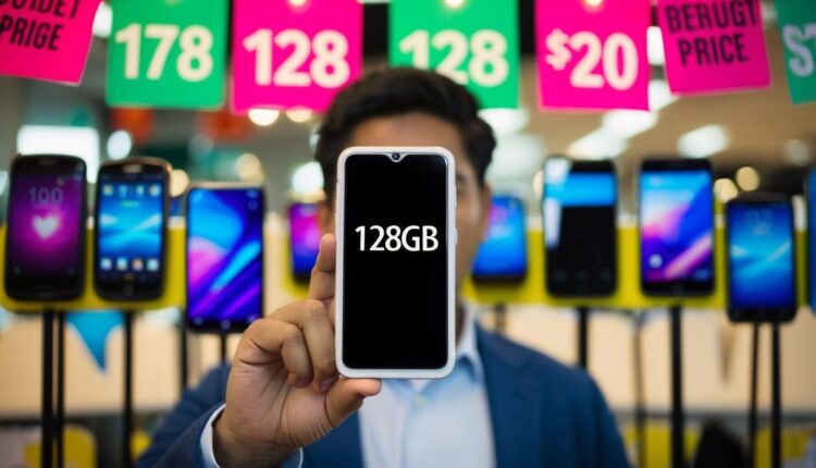 Qual o celular mais barato de 128 GB?