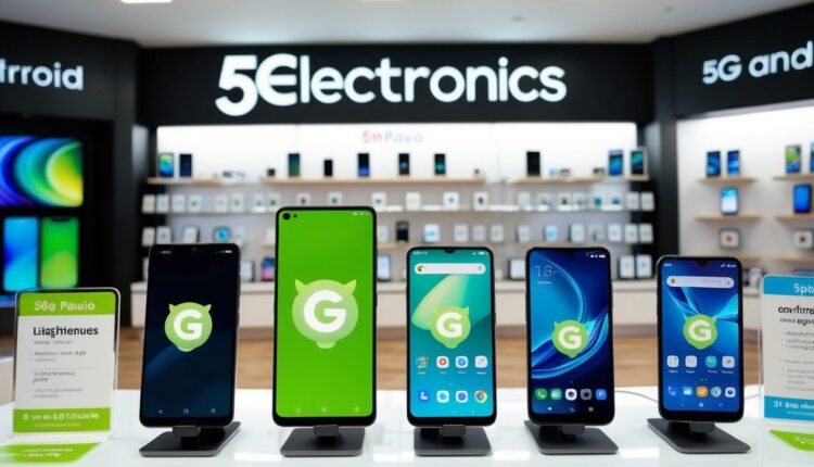 Celulares Android 5G baratos em lojas confiáveis de SP