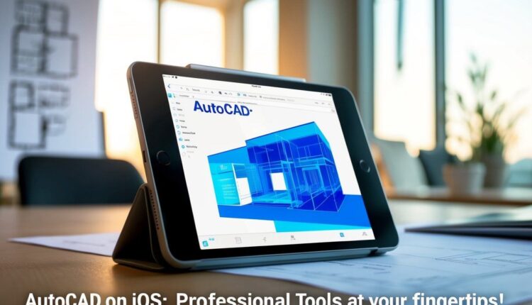 Autocad no iOS: Ferramentas profissionais no seu iPad!