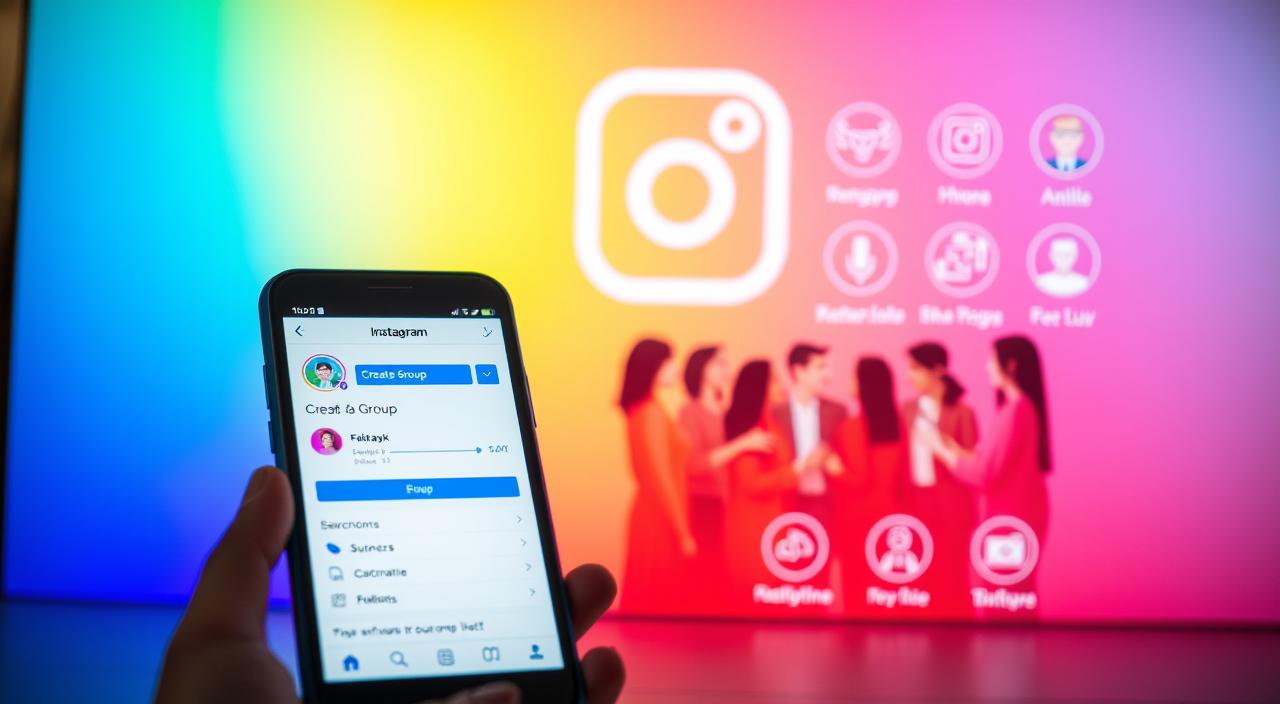 como criar grupo no instagram